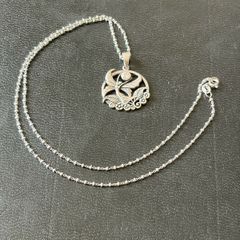 silver necklace