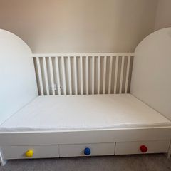 IKEA Cot Bed with 3 Drawers