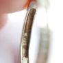 Vintage Sterling Silver & Cubic Zirconia Hoops Earrings 2,7g Image 8