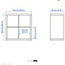 Ikea Kallax Unit, includes metal base frame and 4 bamboo inserts. Image 8