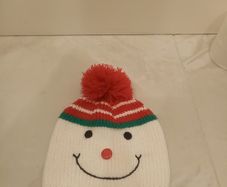 Kids Christmas handknit hat