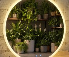 LED Bathroom Mirror 100cm Antifog Dual LED Touch