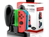 Nintendo Switch Joy-Con Pro Controller Charging Station LED Stand Dock
