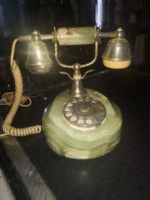 Beautiful heavy Onyx marble telephone