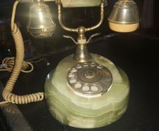 Beautiful heavy Onyx marble telephone