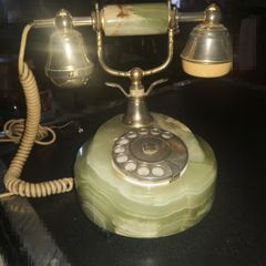 Beautiful heavy Onyx marble telephone