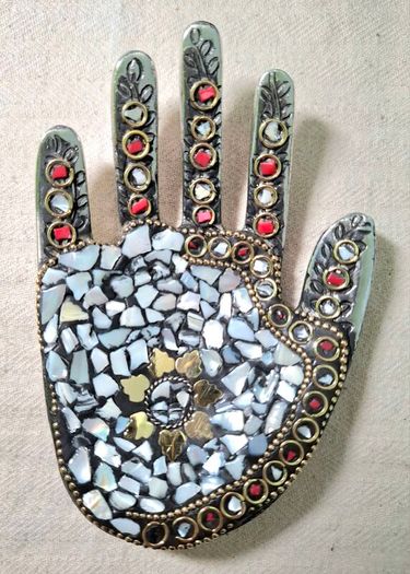 CLEARANCE Exquisite Metal Incense Holder with Genuine Stones - Perfect for Smudging & Ceremonial Use