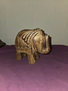 Carved Wooden Elephant figure