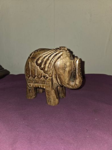 Carved Wooden Elephant figure