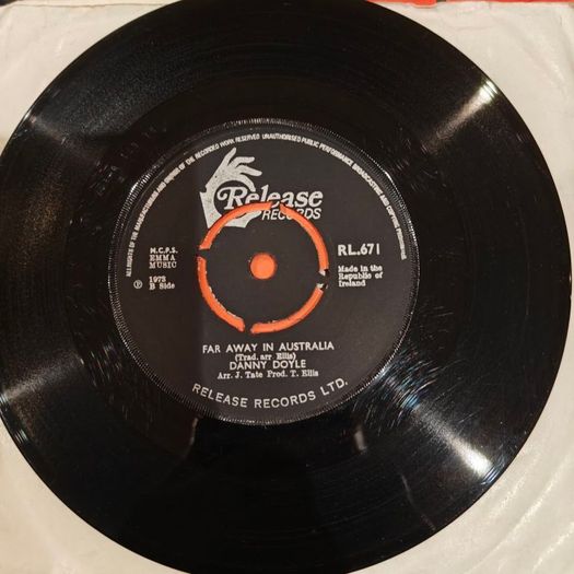 Danny Doyle, Far Away in Australia/ Daisy a Daisy 7" Irish Folk