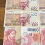 Vintage Belgian 100 Franc Banknotes - Collection of 6 Image 3
