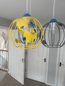 Hanging ceiling lamp three colours