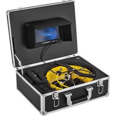Sewer Camera, Pipe Inspection Camera 30M, Sewer Inspection Video Camera 7"Monitor Pipeline Inspection Camera Drain Camera Industrial