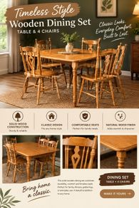 Kitchen Table And 4x Chairs