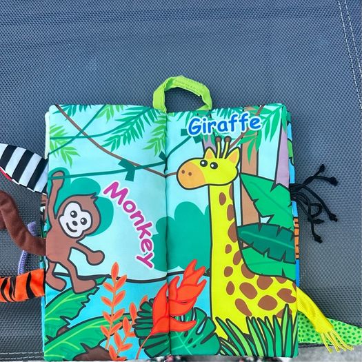 jollybaby soft book Brand New Jungle Tail