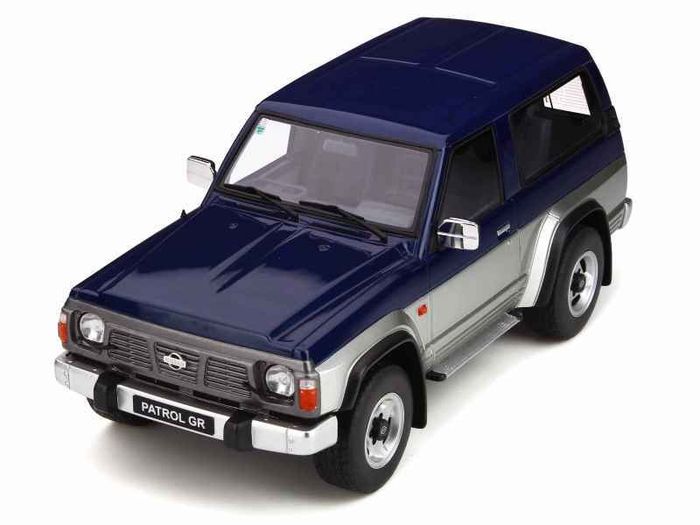 Nissan Patrol Gr Blue Th1 & Silver Kj1 1992 - Very Rare - Ottomobile - 1/18 - New In Box