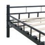 Bed Frame Black Steel 200x200 cm Image 6
