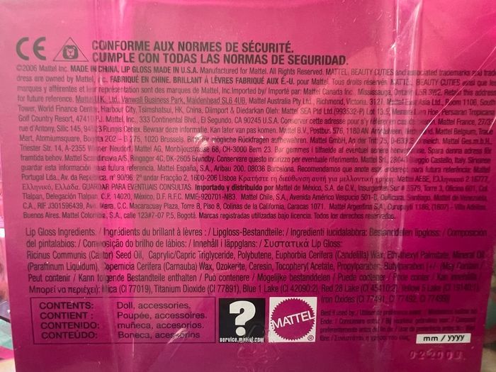 2006 Mattel Rockabelle Beauty Cuties Fashion Doll plus extras