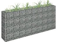 main image for ad Gabion Raised Bed Galvanised Steel 180x30x90 cm
