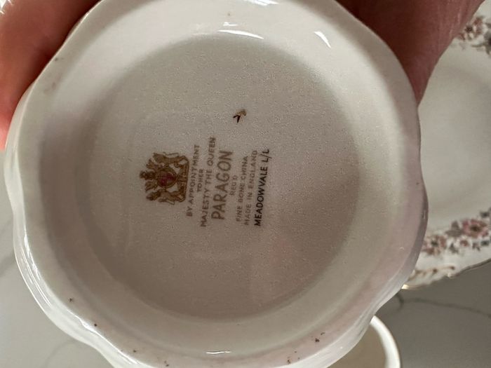 Paragon Fine Bone China Meadowvale Tea & Coffee Service  Royal Warrant 6 Place Setting