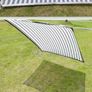 Balcony Safety & Privacy Cover . Striped Fabric with Grommets and Cord Image 3
