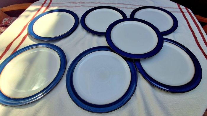60 Piece Denby Boston Blue Dinner Set