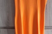 Quality dress Orange back zip Fit size SM m New