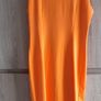 quality orange Eva longoria style dress size sm Image 2