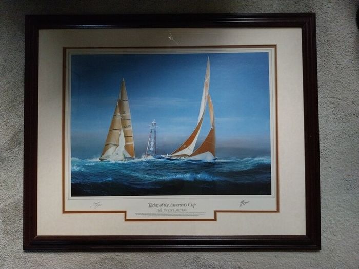Vintage artwork and frames