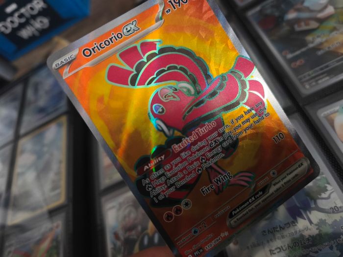 Oricorio EX ! Ultra Rare ! Full Art ! from Phantasmal Flames Set ! 2025 ! Pokemon Card !