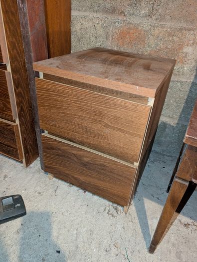 Chest of drawers and bedside locker