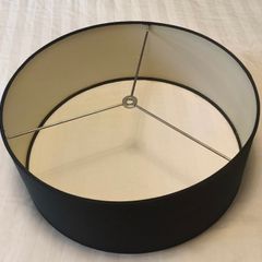 Silk Black lampshade