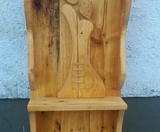 Rustic Driftwood Couple Floating Shelf