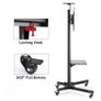 BRAND NEW Mobile TV Cart Floor Stand Mount Home Display Free Lifting Trolley for 32-65' TV Holder Image 2