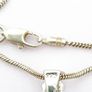 Silver Cubic Zirconia Necklace Image 4