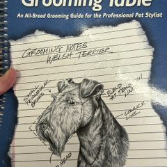 Dog grooming notes.