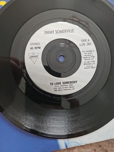Jimmy Somerville 7" - To Love Somebody