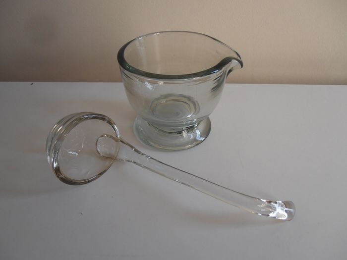 Glass ladle & dish