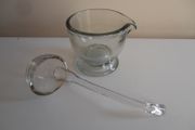 Glass ladle &amp; dish