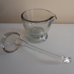 Glass ladle & dish