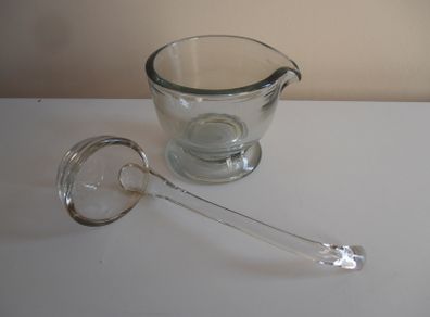 Glass ladle & dish