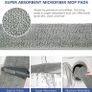 Microfiber Floor Mop Dry Wet Mop with 2 Refillable Bottles and 4 Washable Pads 360 Degree Rotatable Cleaning Mop for Home Kitchen Hardwood Laminate Wood Tiles (FREE POSTAGE) Image 2