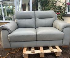 2 seater leather sofa