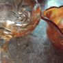 A Gorgeous Vintage 2piece Vintage Carnival Glass Set Image 4