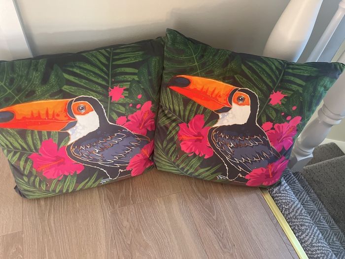 Toucan cushions ( pair)