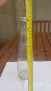 old glass Lucozade bottle