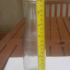 old glass Lucozade bottle