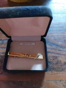 Gold plated tie pin