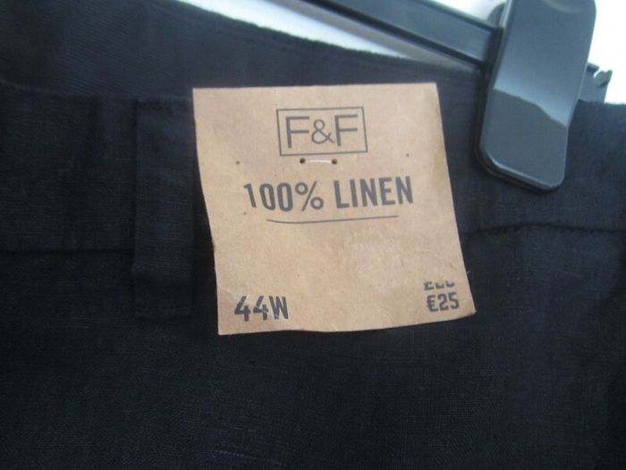 BLACK linen    size 44 waist