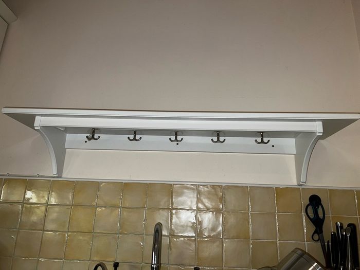 IKEA Kitchen Shelf with Hooks